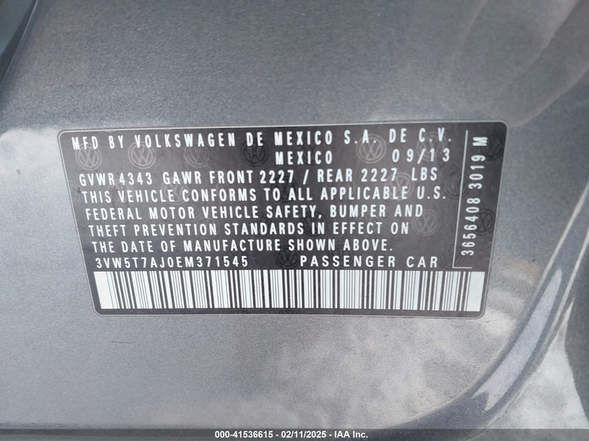 2014 VOLKSWAGEN JETTA GLI - 3VW5T7AJ0EM371545