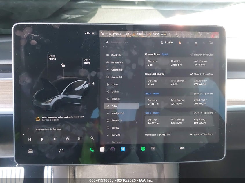 2023 TESLA MODEL 3 VIN: 5YJ3E1EC7PF635722