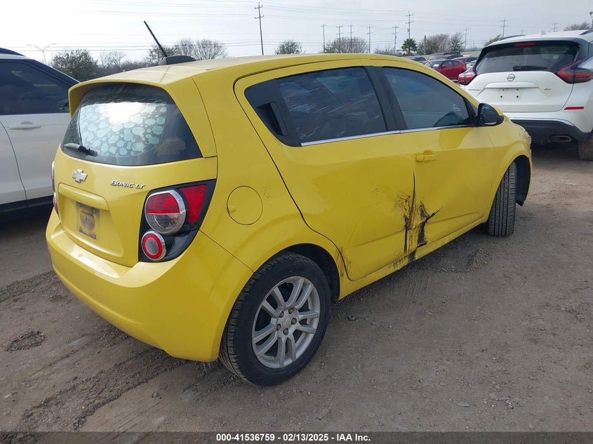 2016 CHEVROLET SONIC LT AUTO - 1G1JC6SHXG4122619