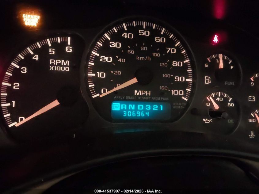 2002 Chevrolet Tahoe Z71 VIN: 1GNEK13Z02R187598 Lot: 41537907