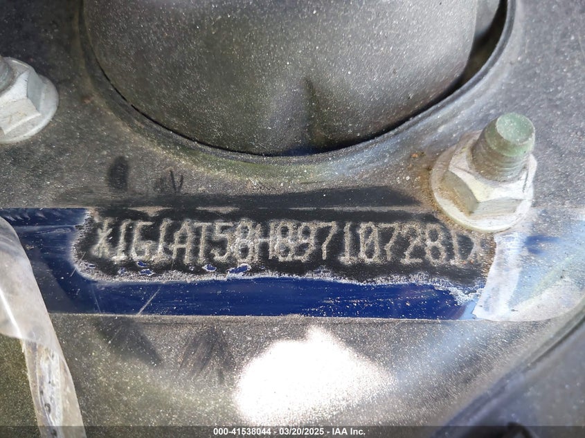 2009 CHEVROLET COBALT VIN: 1G1AT58H897107281
