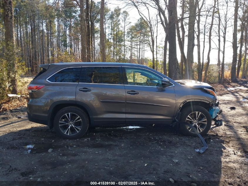 2016 Toyota Highlander Xle V6 VIN: 5TDJKRFH3GS242868 Lot: 41539100