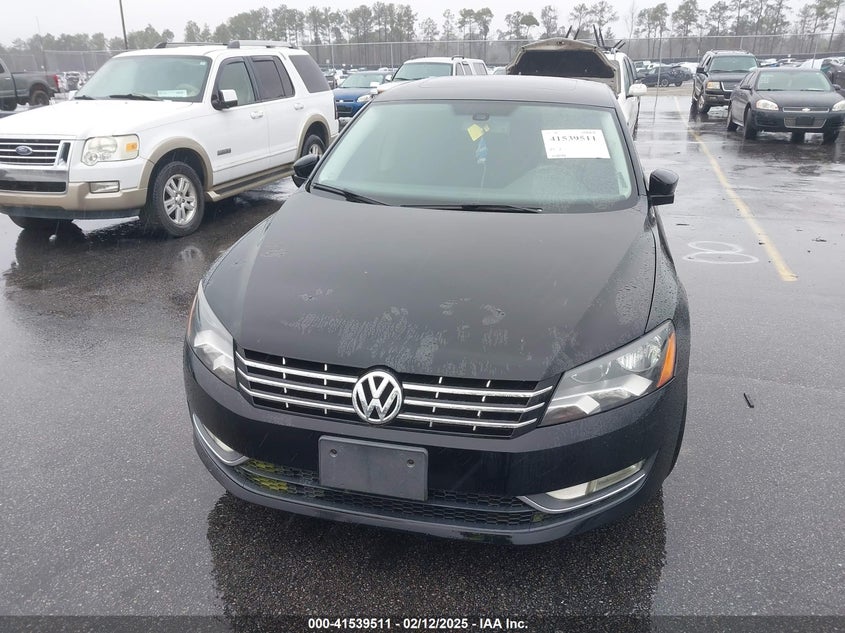 2013 VOLKSWAGEN PASSAT VIN: 1VWBN7A3XDC136844