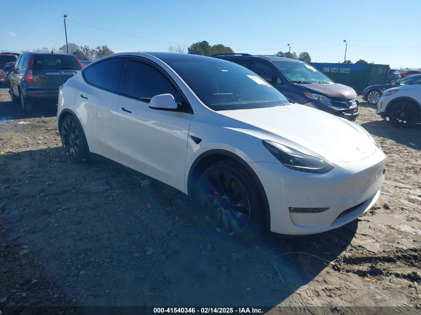 2022 TESLA MODEL Y PERFORMANCE DUAL MOTOR ALL-WHEEL DRIVE - 7SAYGDEF7NF537401