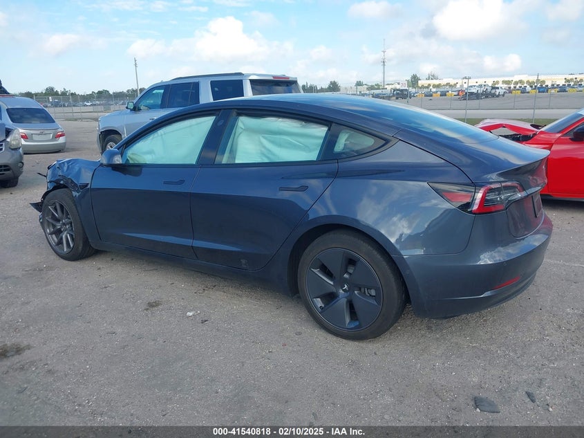 2022 TESLA MODEL 3 U   U(VIN: 5YJ3E1EA1NF338196