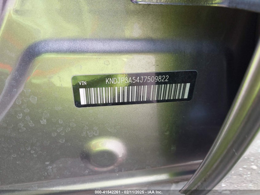 2018 KIA SOUL VIN: KNDJP3A54J7509822