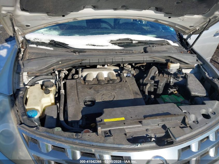 2005 Nissan Murano Sl VIN: JN8AZ08W45W438158 Lot: 41542366