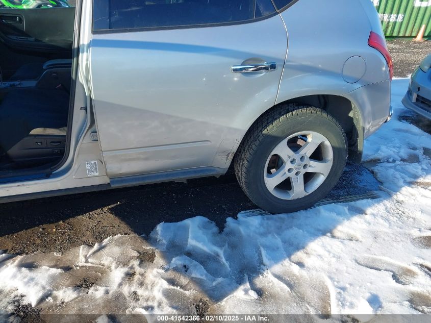 2005 Nissan Murano Sl VIN: JN8AZ08W45W438158 Lot: 41542366