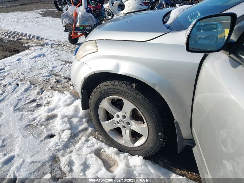 2005 Nissan Murano Sl VIN: JN8AZ08W45W438158 Lot: 41542366