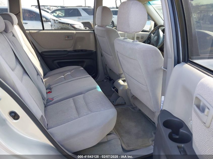 2003 Toyota Highlander V6 VIN: JTEGF21AX30074414 Lot: 41543125