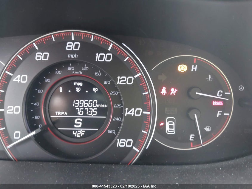 2013 HONDA ACCORD VIN: 1HGCR2F53DA135346