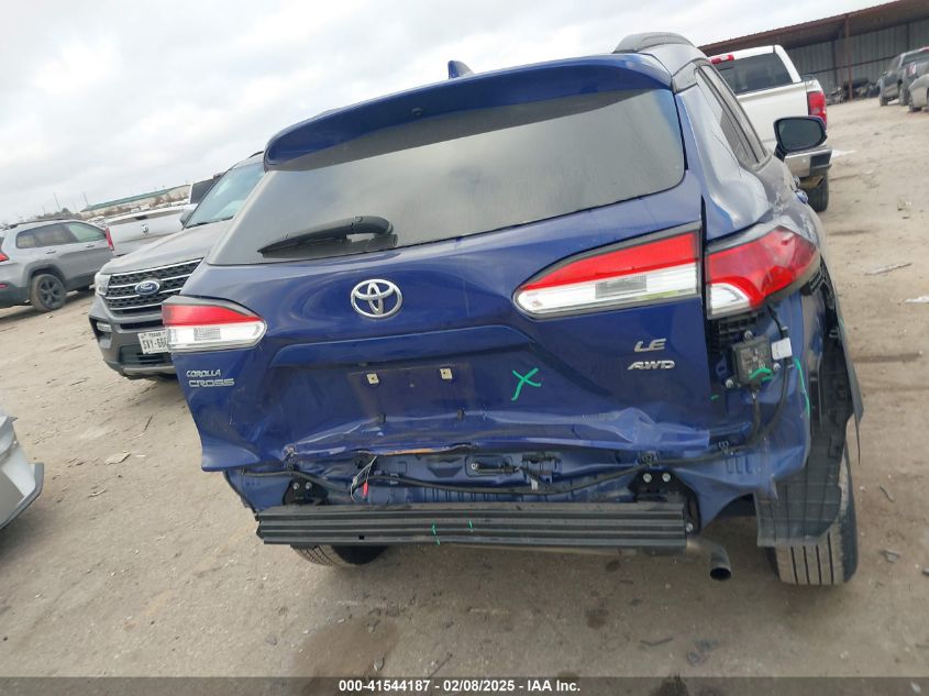 2022 Toyota Corolla Cross Le VIN: 7MUCAABG4NV024628 Lot: 41544187
