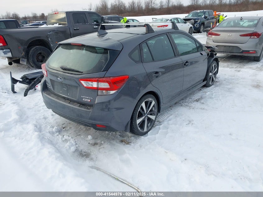 2019 SUBARU IMPREZA VIN: 4S3GTAJ65K3733824