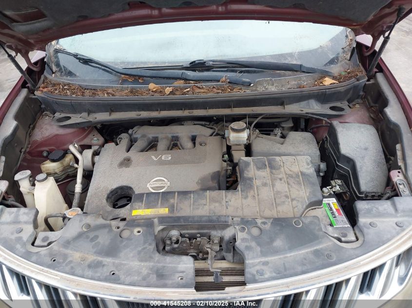 2009 Nissan Murano S VIN: JN8AZ18W49W116776 Lot: 41545208