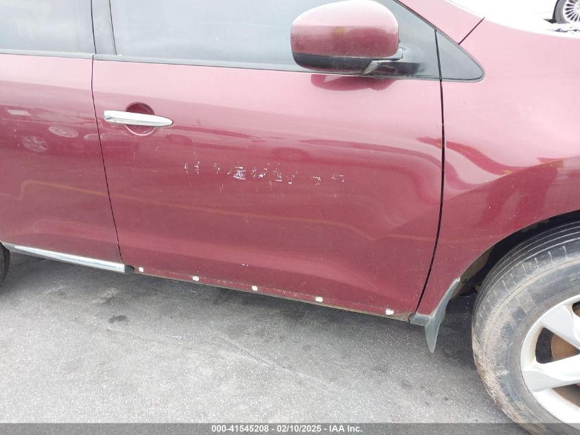 2009 Nissan Murano S VIN: JN8AZ18W49W116776 Lot: 41545208