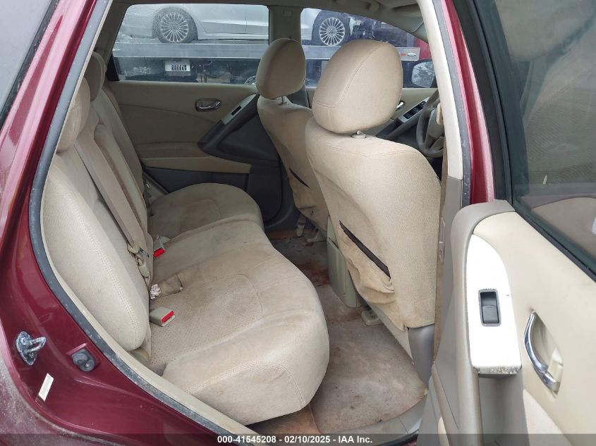 2009 Nissan Murano S VIN: JN8AZ18W49W116776 Lot: 41545208