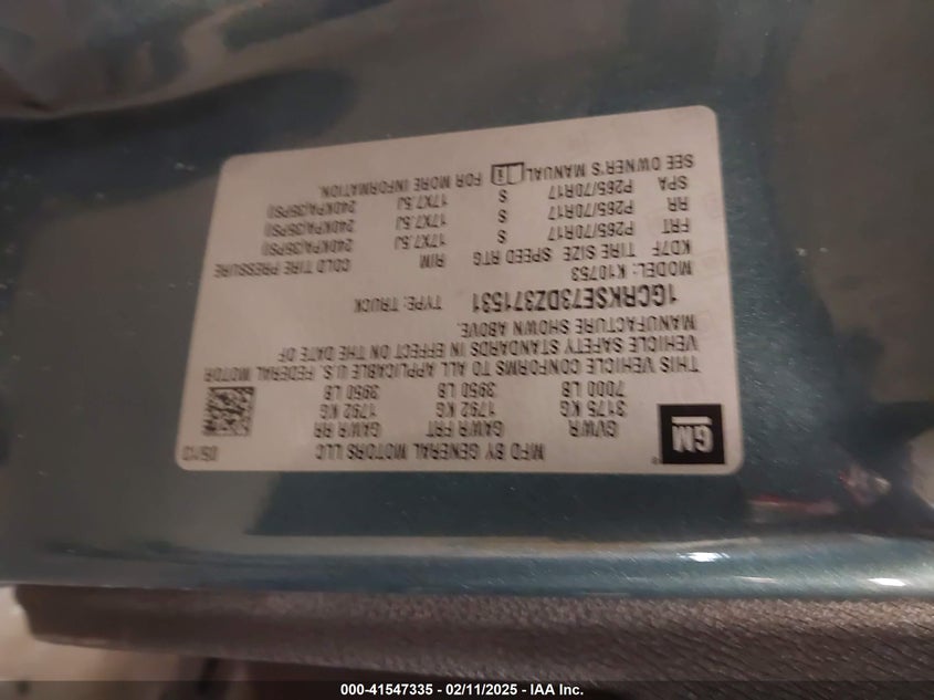 2013 CHEVROLET SILVERADO VIN: 1GCRKSE73DZ371531