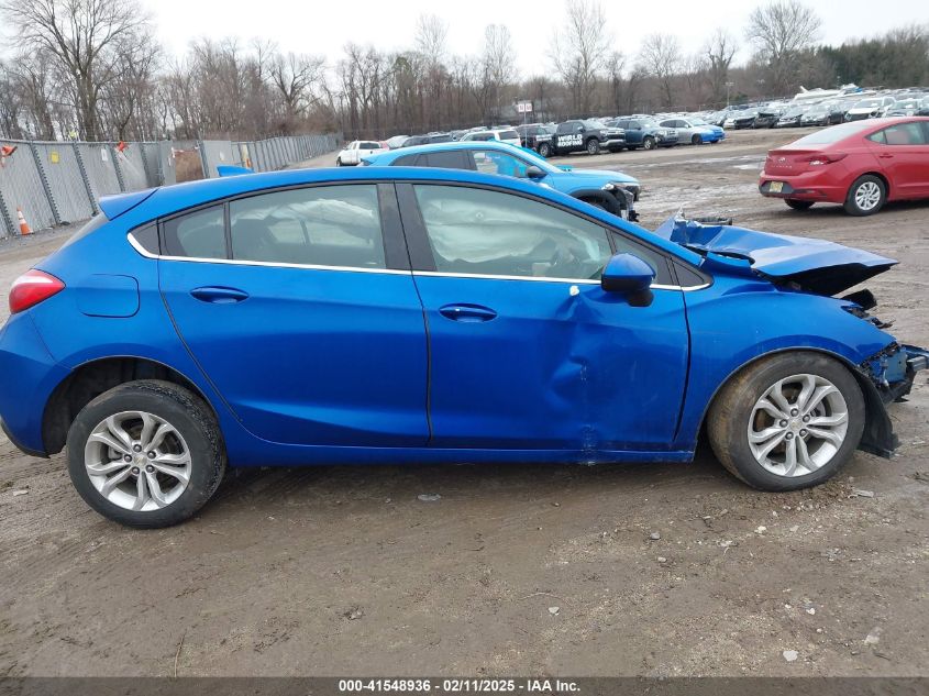 2019 Chevrolet Cruze Lt VIN: 3G1BE6SM8KS592202 Lot: 41548936