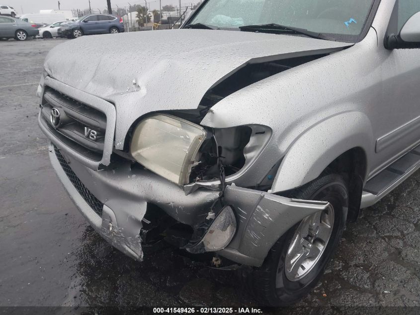 2002 Toyota Sequoia Sr5 V8 VIN: 5TDZT34A32S065492 Lot: 41549426