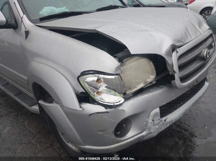 2002 Toyota Sequoia Sr5 V8 VIN: 5TDZT34A32S065492 Lot: 41549426