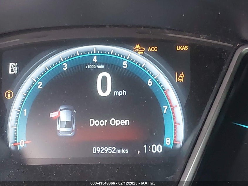 2016 HONDA CIVIC VIN: 19XFC1F94GE041522