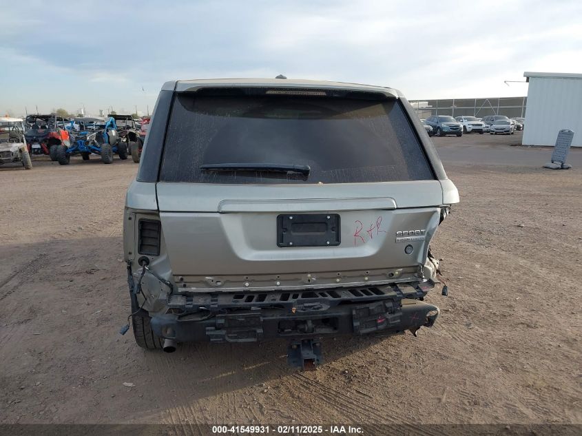 2011 Land Rover Range Rover Sport Hse VIN: SALSK2D4XBA271472 Lot: 41549931