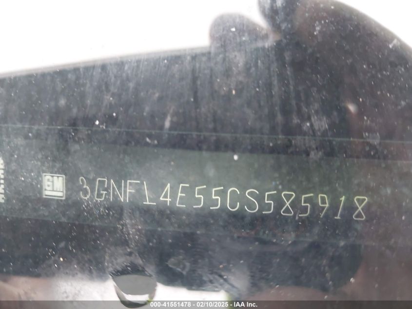 2012 Chevrolet Captiva Sport Ltz VIN: 3GNFL4E55CS585918 Lot: 41551478