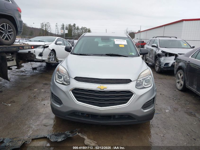 2016 Chevrolet Equinox Ls VIN: 2GNFLEEK7G6261790 Lot: 41551713