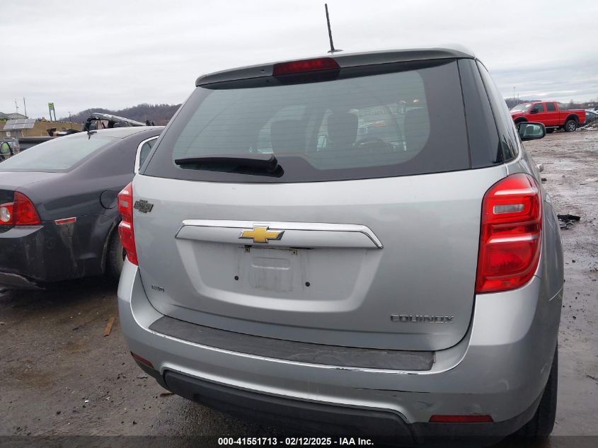 2016 Chevrolet Equinox Ls VIN: 2GNFLEEK7G6261790 Lot: 41551713