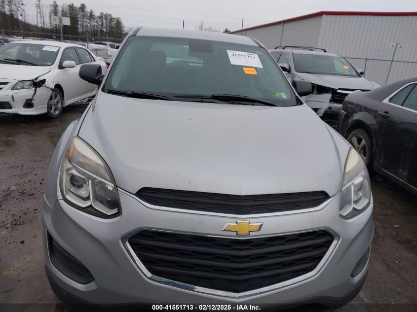2016 Chevrolet Equinox Ls VIN: 2GNFLEEK7G6261790 Lot: 41551713