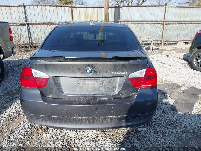 2008 BMW 328I VIN: WBAVA37588NL57072 Lot: 41553596