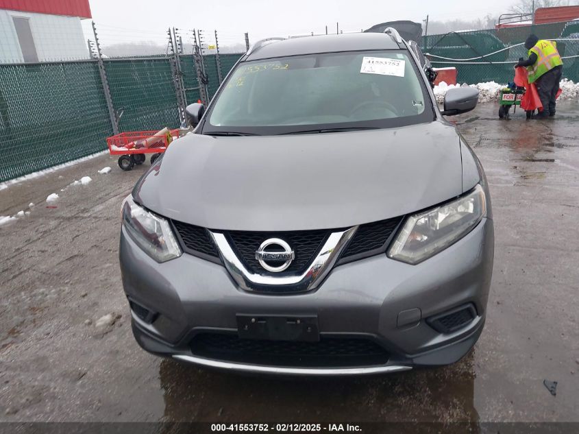 2016 Nissan Rogue Sv VIN: JN8AT2MV6GW132589 Lot: 41553752