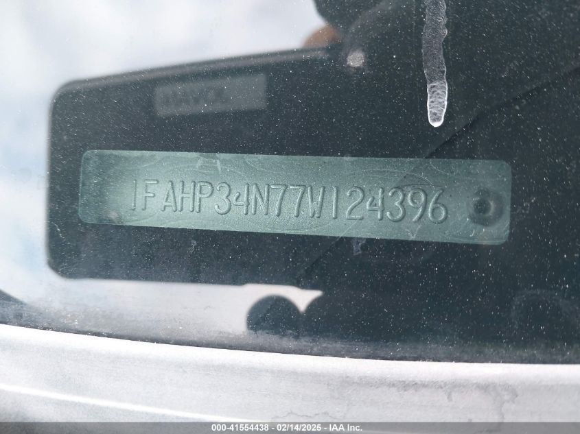 2007 Ford Focus S/Se/Ses VIN: 1FAHP34N77W124396 Lot: 41554438