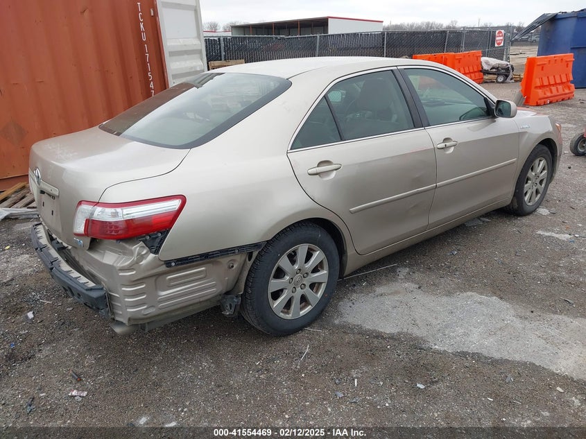 2007 TOYOTA CAMRY HYBRID VIN: JTNBB46K073005349