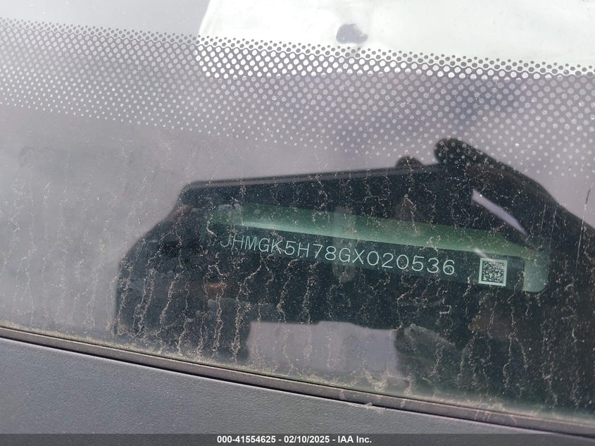 2016 HONDA FIT EX - JHMGK5H78GX020536