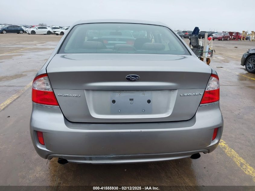 2008 Subaru Legacy VIN: 4C3BL616687217545 Lot: 41555930