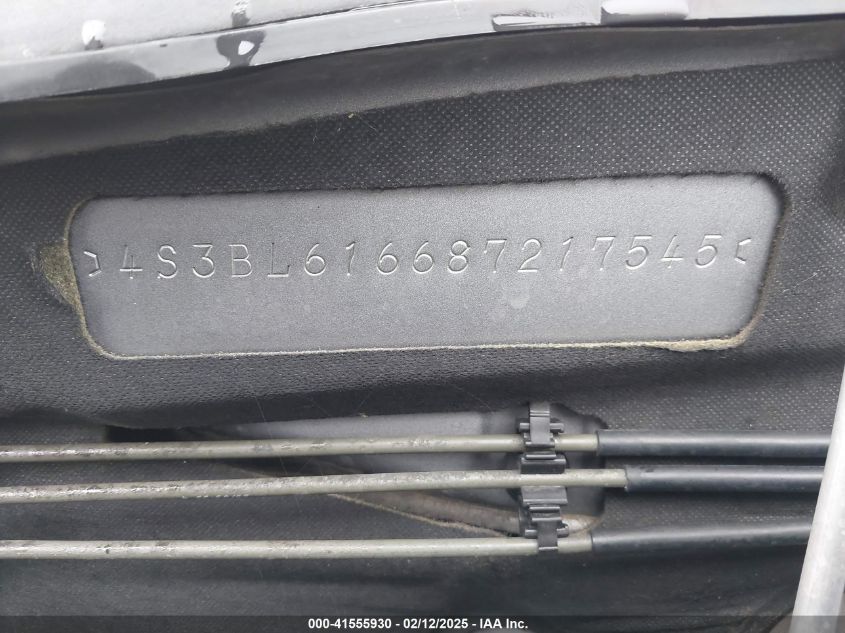 2008 Subaru Legacy VIN: 4C3BL616687217545 Lot: 41555930