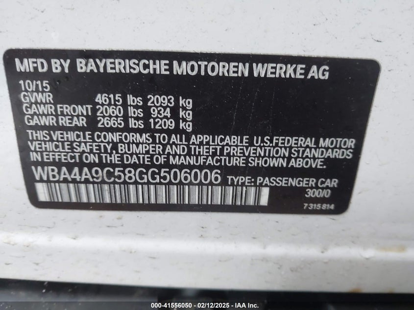 2016 BMW 428I GRAN COUPE - WBA4A9C58GG506006