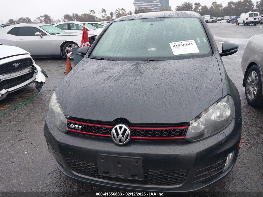 2013 VOLKSWAGEN GTI VIN: WVWHV7AJ6DW137208