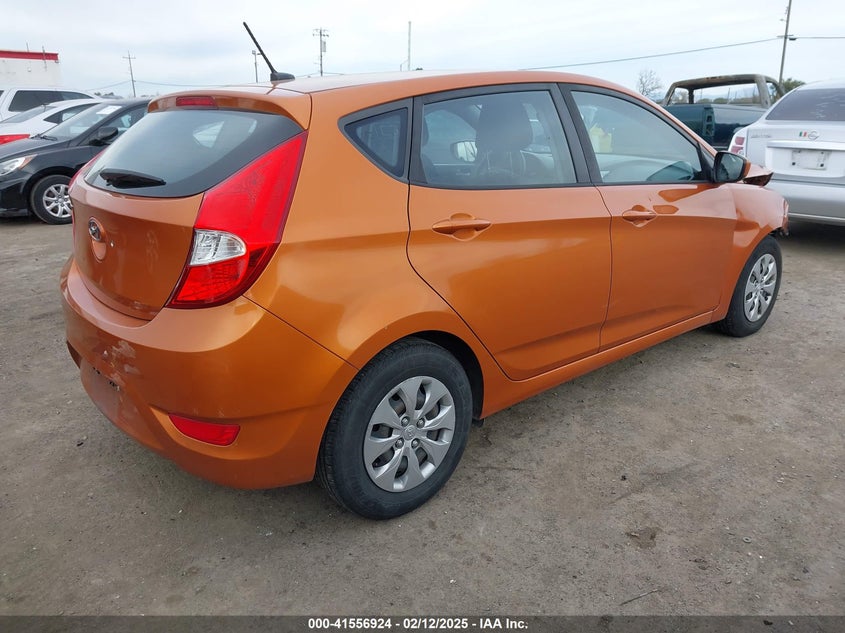 2017 HYUNDAI ACCENT VIN: KMHCT5AE9HU301684