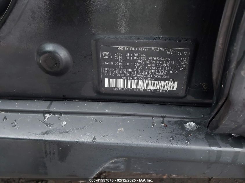 2013 Subaru Outback 2.5I Limited VIN: 4S4BRCKC2D2289251 Lot: 41557076