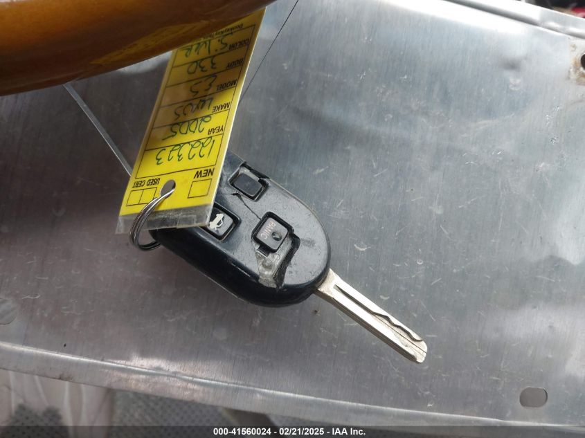 2005 Lexus Es 330 VIN: JTHBA30G055122323 Lot: 41560024