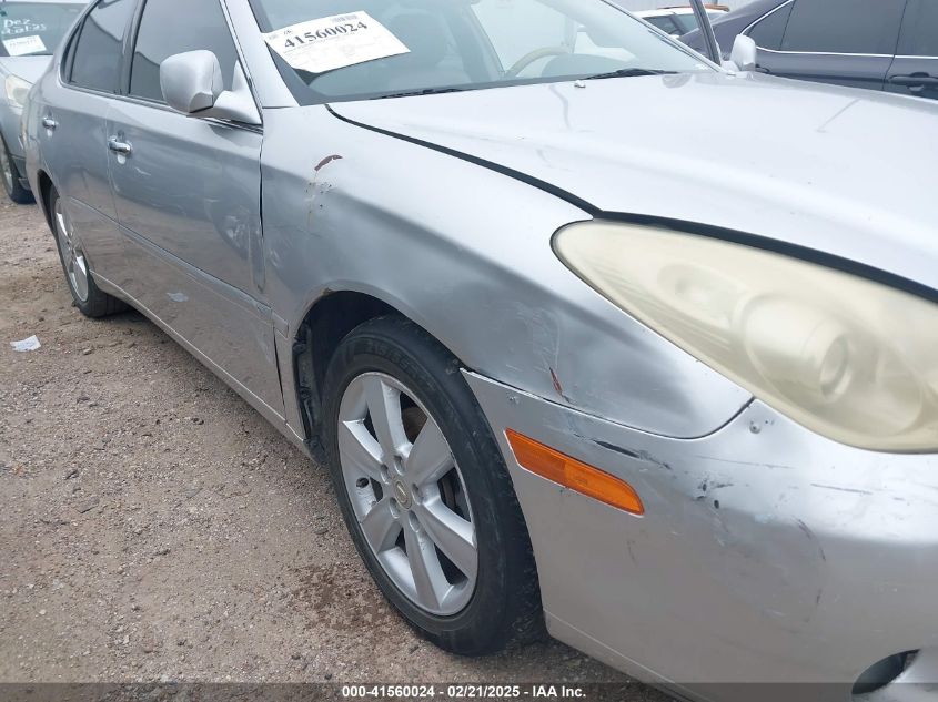 2005 Lexus Es 330 VIN: JTHBA30G055122323 Lot: 41560024