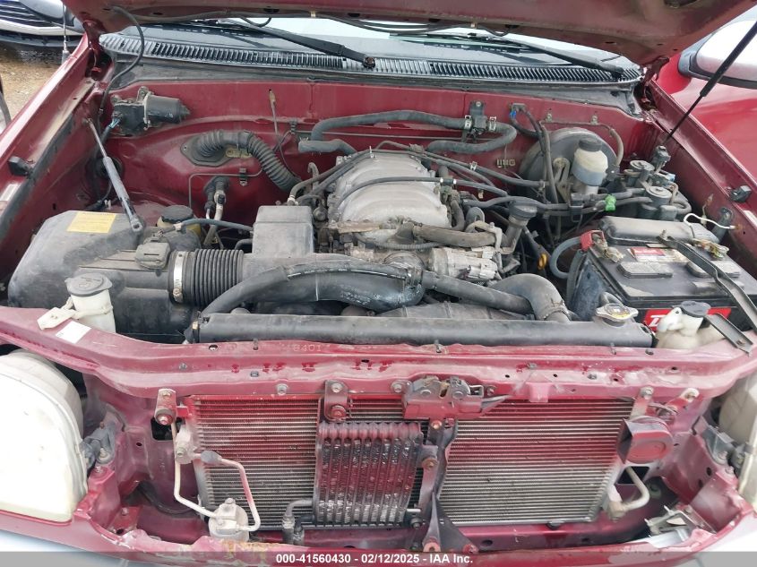 2002 Toyota Tundra Sr5 V8 VIN: 5TBRT34172S291804 Lot: 41560430