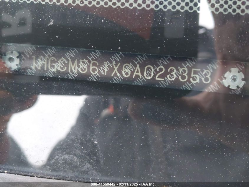 2006 Honda Accord 2.4 Vp VIN: 1HGCM561X6A023353 Lot: 41560442