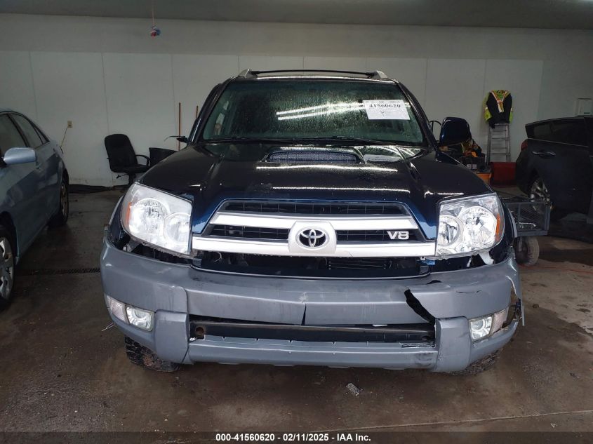 2003 Toyota 4Runner Sr5 Sport V8 VIN: JTEBT14R730001287 Lot: 41560620