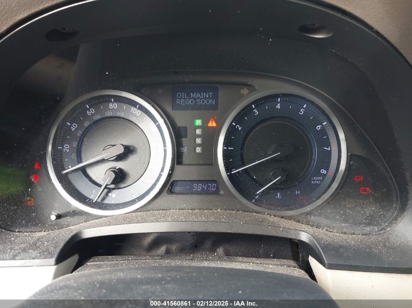 2012 Lexus Is 250 VIN: JTHBF5C20C5180474 Lot: 41560861