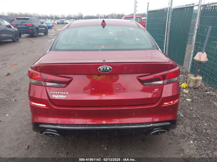 2019 Kia Optima S VIN: 5XXGT4L38KG360993 Lot: 41561143