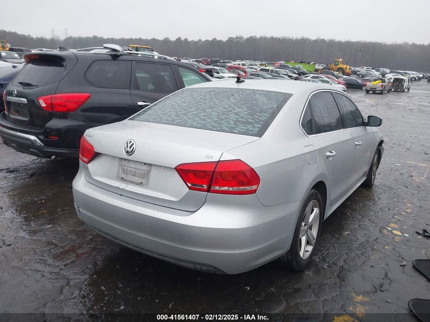 2013 VOLKSWAGEN PASSAT VIN: 1VWBH7A34DC013662