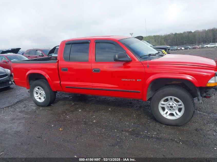 2002 Dodge Dakota Slt VIN: 1B7HG48N72S564130 Lot: 41561697